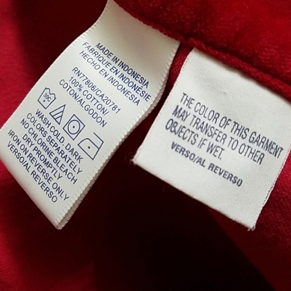 RARE VINTAGE RETRO TOMMY HILFIGER RED VELVET PANTS SIZE 13 - Picture 6 of 8